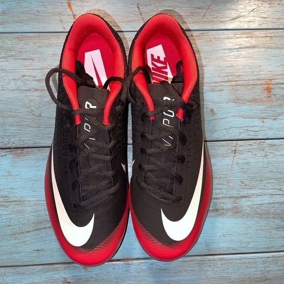 📦 Multiple Sizes Nike Lunar Vapor ULTRAFLY Elite 2 Baseball Cleats AO7946 004 - Picture 3 of 3